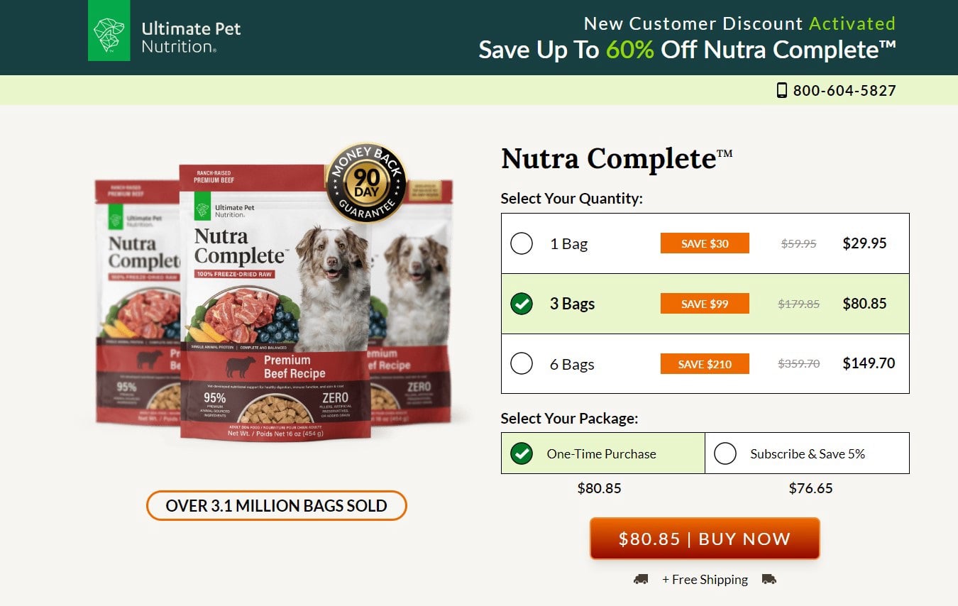 Nutra Complete Dog Foods Price